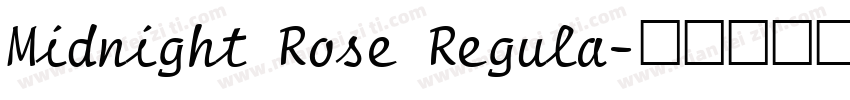 Midnight Rose Regula字体转换
